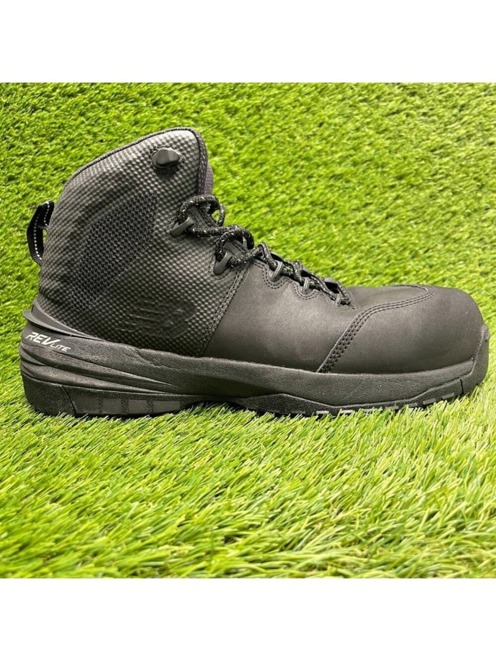 New Balance 989v1 Mens Size 9.5 Black Leather Composite Toe Safety Work Boots